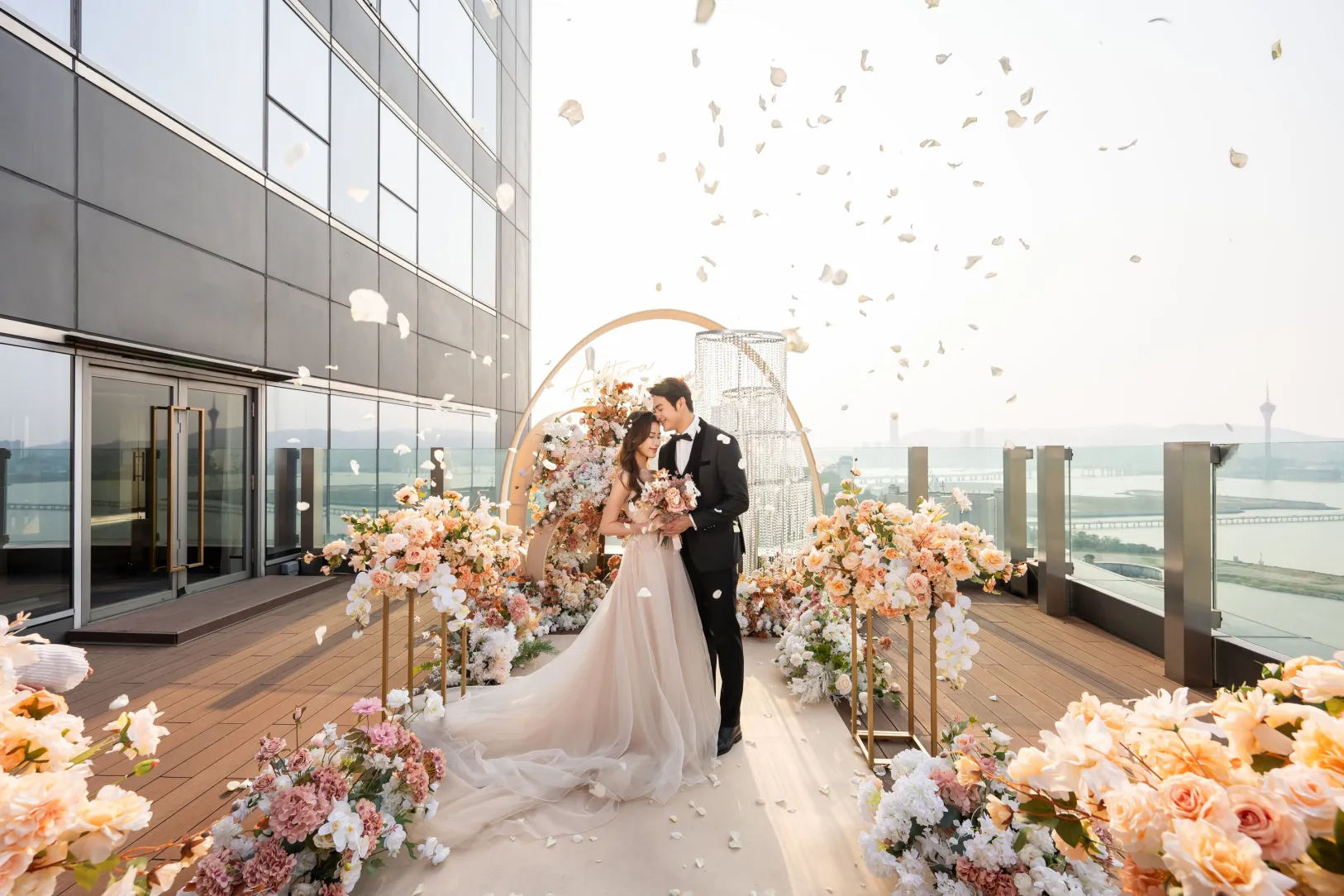 Sky deck wedding ceremony