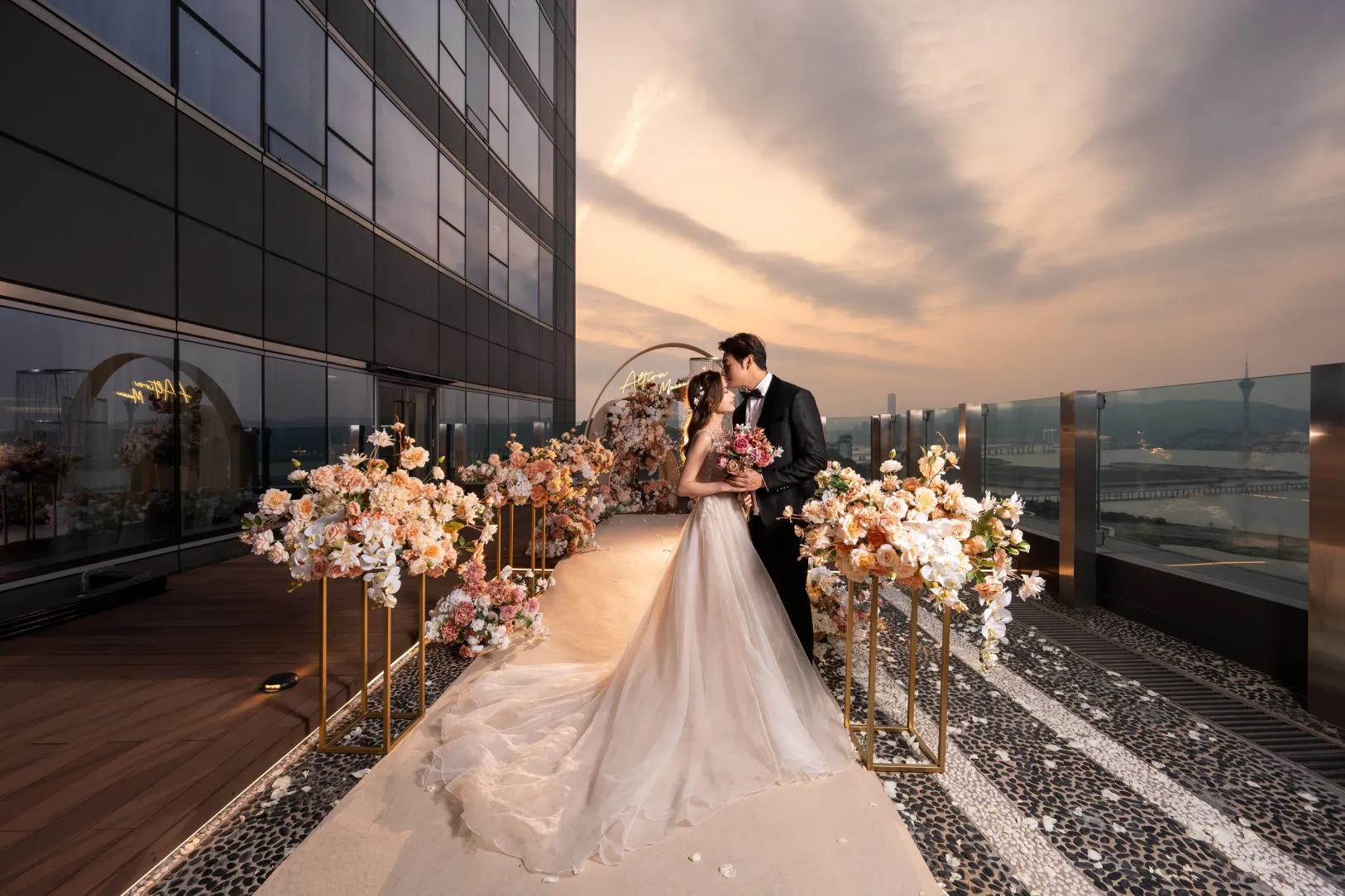 Sky deck wedding ceremony